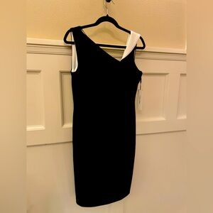 Calvin Klein, brand new, black and white classy sleeveless dress size 10